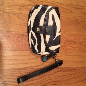 Dooney & Bourke zebra wristlet